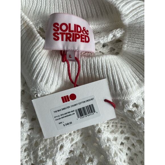 NWT Solid & Striped - The Max Sweater - Marshmallow - Large - Picture 6 of 6